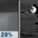 Tuesday Night: Slight Chance Rain Showers then Mostly Cloudy